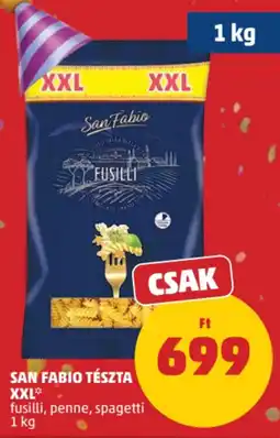 PENNY San Fabio tészta XXL ajánlat