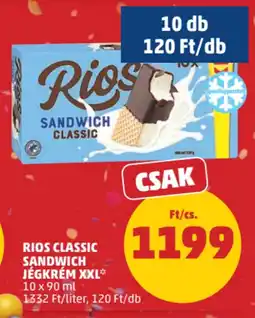 PENNY Rios Classic Sandwich jégkrém XXL ajánlat