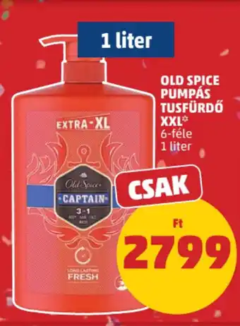 PENNY Old Spice pumpás tusfürdő XXL ajánlat