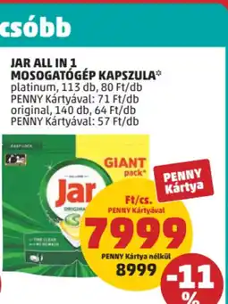 PENNY Jar All in 1 mosogatógép kapszula ajánlat