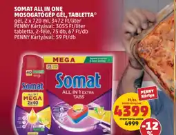 PENNY Somat All in One mosogatógép gél, tabletta ajánlat