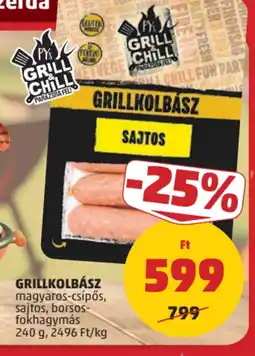 PENNY PYs Grill & Chill Grillkolbász ajánlat