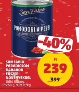 PENNY San Fabio Paradicsom darabok fűszernövényekkel ajánlat