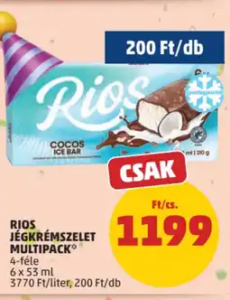 PENNY Rios jégkrémszelet multipack ajánlat
