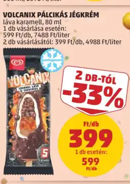 PENNY Volcanix pálcikás jégkrém ajánlat