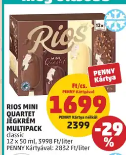 PENNY Rios Mini Quartet jégkrém multipack ajánlat