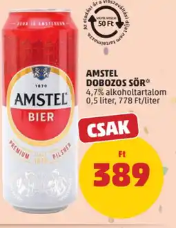 PENNY Amstel dobozos sör ajánlat