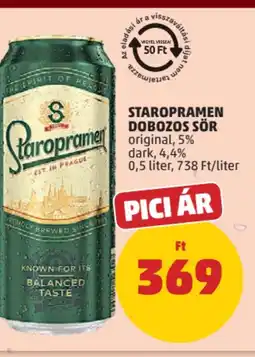 PENNY Staropramen dobozos sör ajánlat
