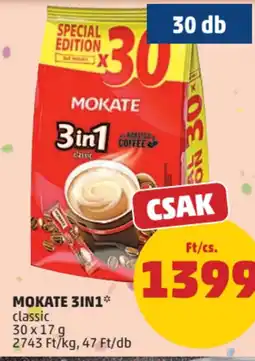 PENNY Mokate 3in1 kávéspecialitás ajánlat