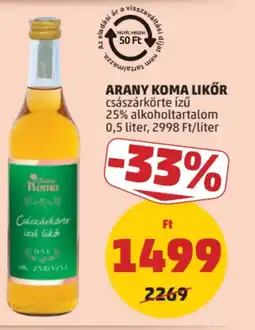 PENNY Arany Koma Likőr ajánlat