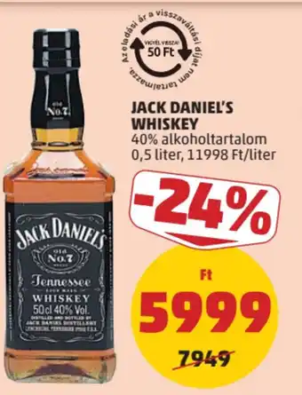 PENNY Jack Daniels Whiskey ajánlat