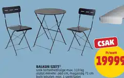 PENNY Balkon szett ajánlat