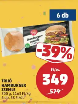 PENNY Trijó Hamburger zsemle ajánlat