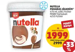 PENNY Nutella poharas jégkrém ajánlat