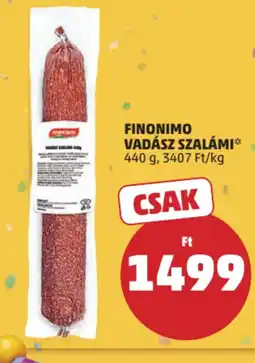 PENNY Finonimo Vadász szalámi ajánlat