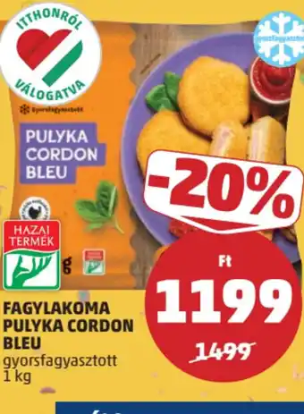 PENNY Fagylakoma Pulyka Cordon Bleu ajánlat