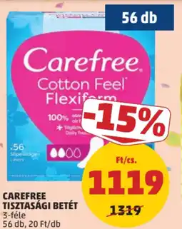 PENNY Carefree tisztasági betét ajánlat