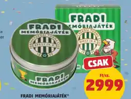 PENNY Fradi memóriajáték ajánlat