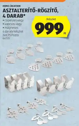 ALDI Home Creation Asztalterítő-rögzítő ajánlat