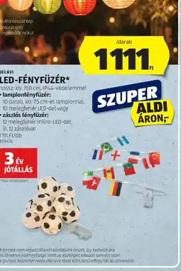 ALDI Belavi LED-fényfüzér ajánlat