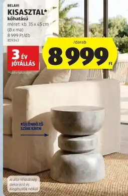ALDI Belavi Kisasztal kőhatású ajánlat