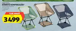 ALDI Adventuridge könnyű kempingszék ajánlat