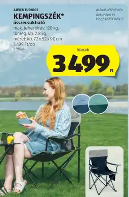 ALDI Adventuridge kempingszék ajánlat