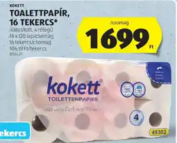 ALDI KOKETT TOALETTPAPÍR ajánlat