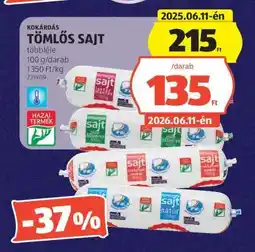 ALDI Kokárdás Tömlős Sajt ajánlat
