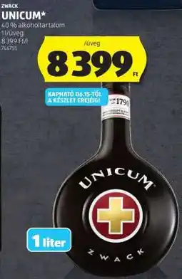 ALDI Zwack Unicum ajánlat