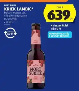 ALDI MORT SUBITE KRIEK LAMBIC ajánlat