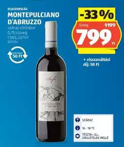 ALDI Montepulciano D'Abruzzo ajánlat