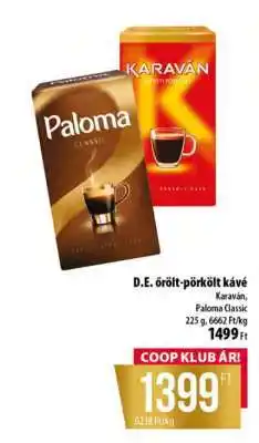 Coop D.E. őrölt pörkölt kávé ajánlat