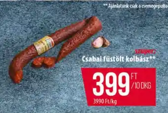 Coop Csabai füstölt kolbász ajánlat