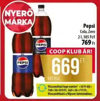 Pepsi Cola, Zero