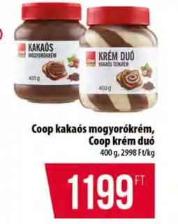 Coop Coop kakaós mogyorókrém / Coop krém duó ajánlat