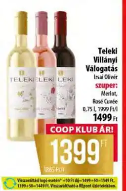 Coop Teleki Villányi Válogatás ajánlat