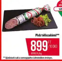 Coop PICK Téliszalámi ajánlat