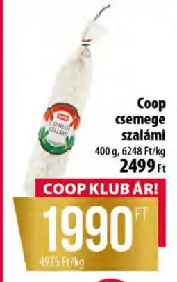 Coop Coop csemege szalámi ajánlat
