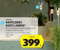 ALDI napelemes kerti lámpa ajánlat