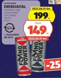 ALDI FLYING POWER ENERGIAITAL ajánlat