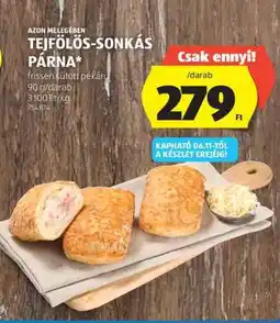 ALDI Tejfölös-sonkás párna ajánlat