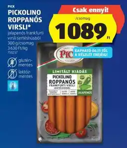 ALDI Pick Picolino roppanós virsli ajánlat