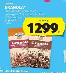 ALDI CERBONA Granola ajánlat