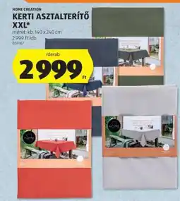 ALDI HOME CREATION KERTI ASZTALTERÍTŐ XXL ajánlat