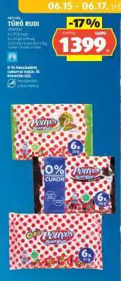 ALDI PÖTTYÖS Túró Rudi ajánlat