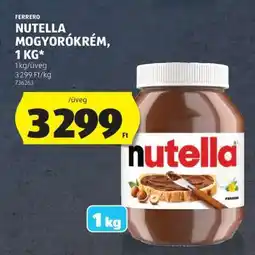 ALDI Nutella Mogyorókrém, 1 kg ajánlat