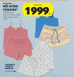 ALDI Női nyári pizsama ajánlat