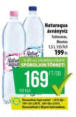 Coop NATURAQUA ÁSVÁNYVÍZ ajánlat