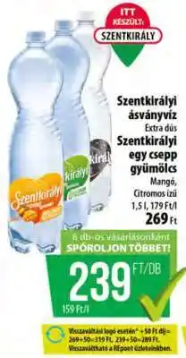 Coop SZENTKIRÁLYI Ásványvíz ajánlat